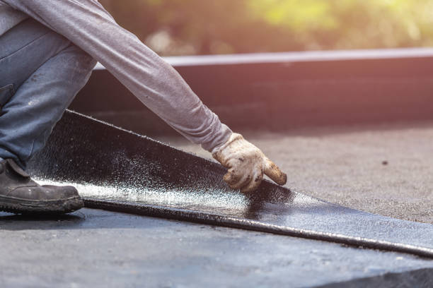 Professional Waterproofing technician working in Unionville Center, OH